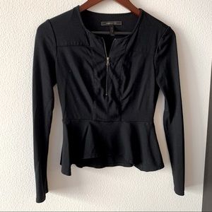 Bcbg Long Sleeve Peplum Top